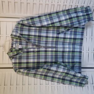 Pendleton Plaid Lightweight Hooded Womens Full Zip Jacket M